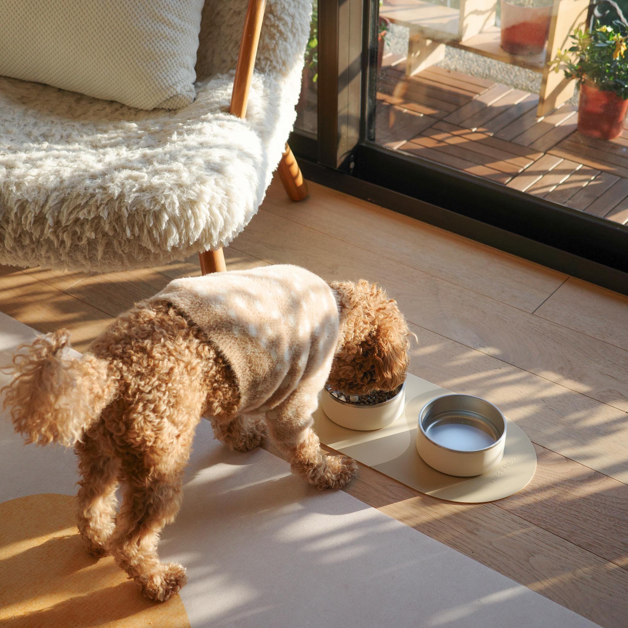 Bowl & Puzzle Placemat Set (Coconut + Affogato) - Pups & Bubs