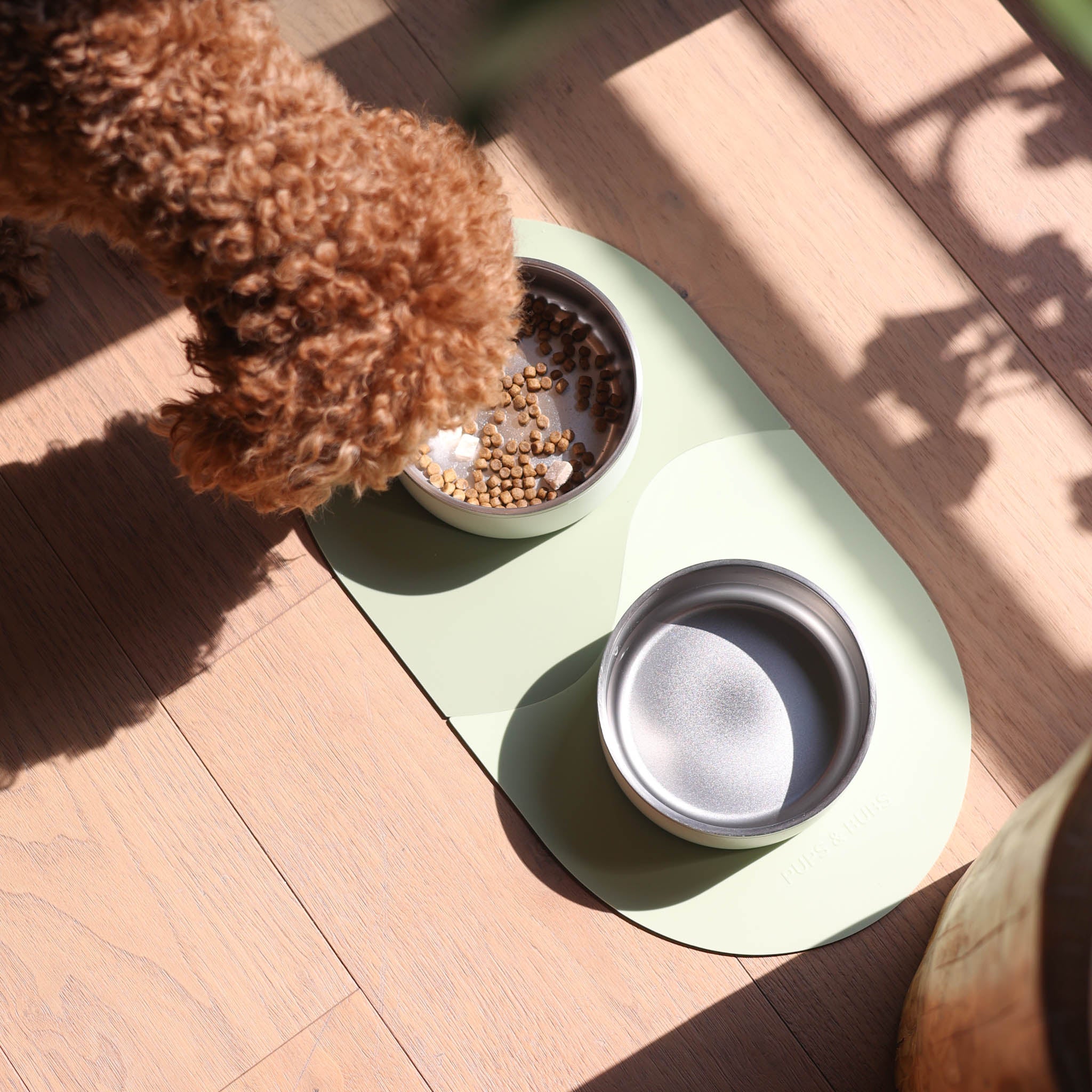 Bowl & Puzzle Placemat Set (Sea Salt + Matcha) - Pups & Bubs
