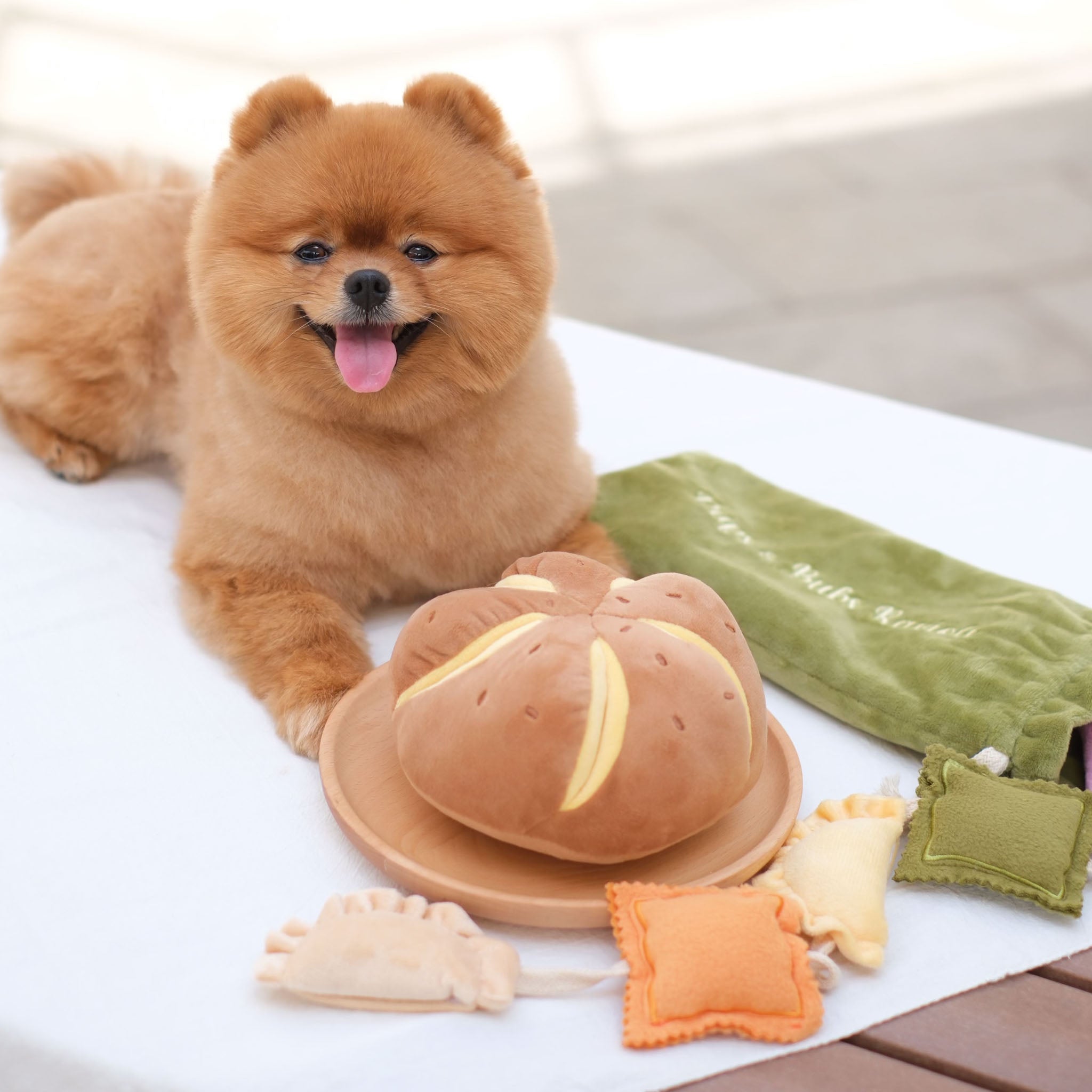 Cheesy Bread Nosework Toy - Pups & Bubs