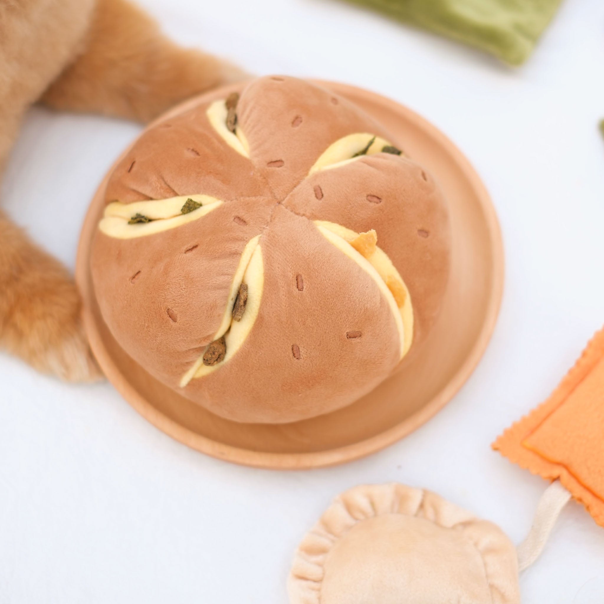 Cheesy Bread Nosework Toy - Pups & Bubs