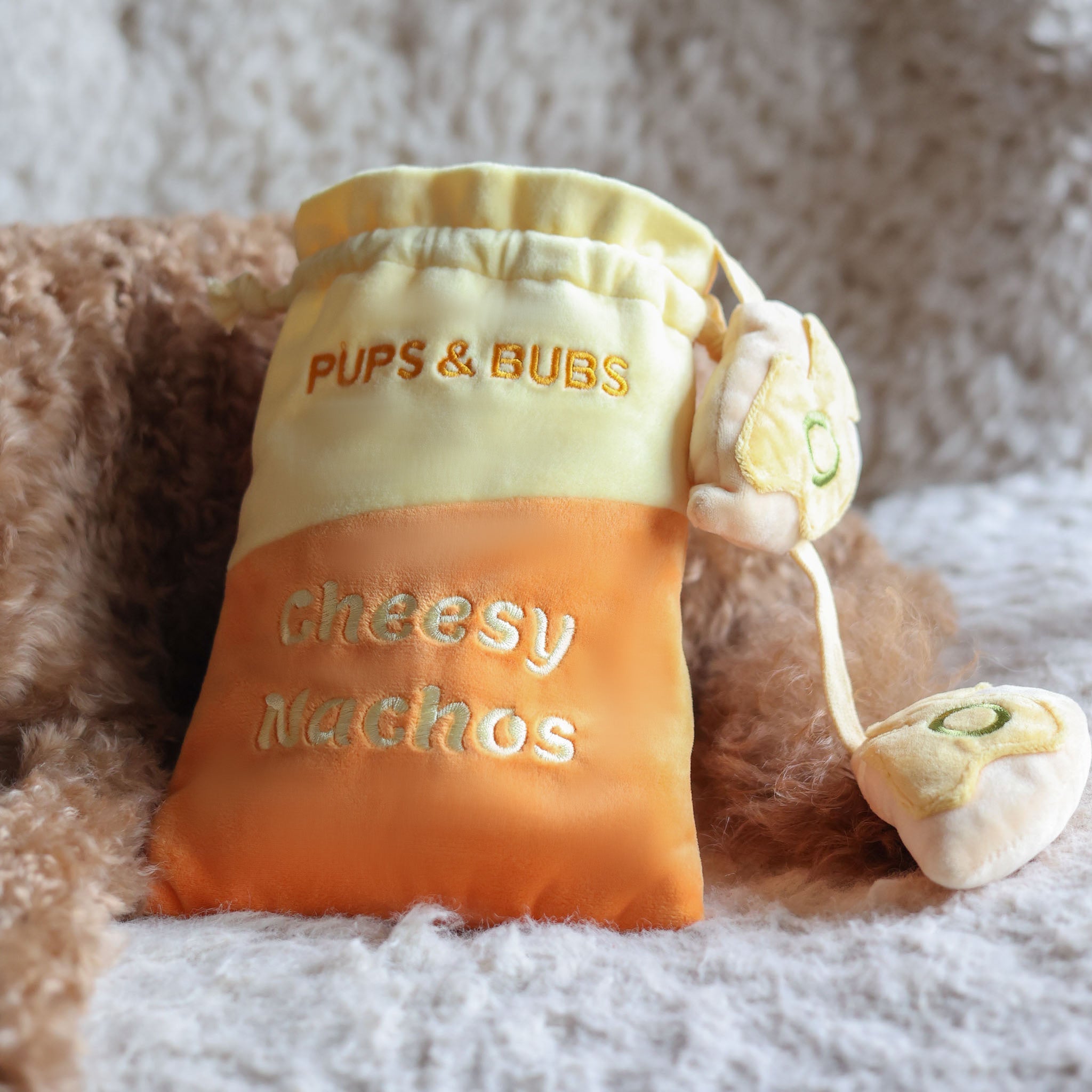 Cheesy Nachos Nosework Toy - Pups & Bubs