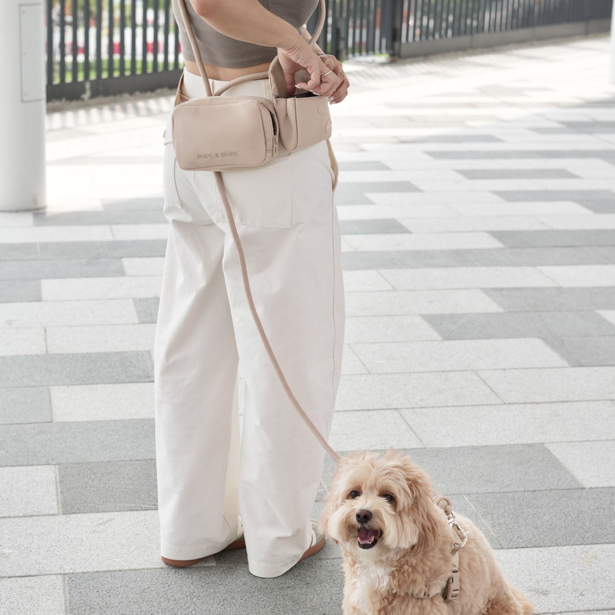 Essentials Belt Bag (Latte) - Pups & Bubs