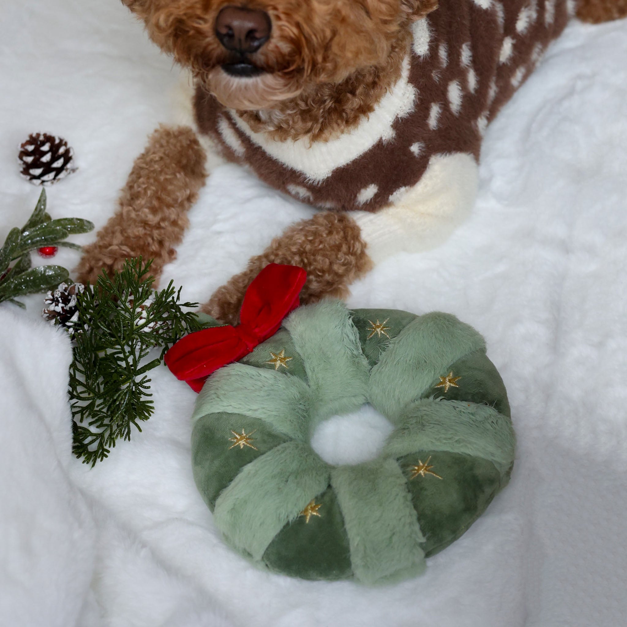 Festive Wreath Nosework Toy - Pups & Bubs