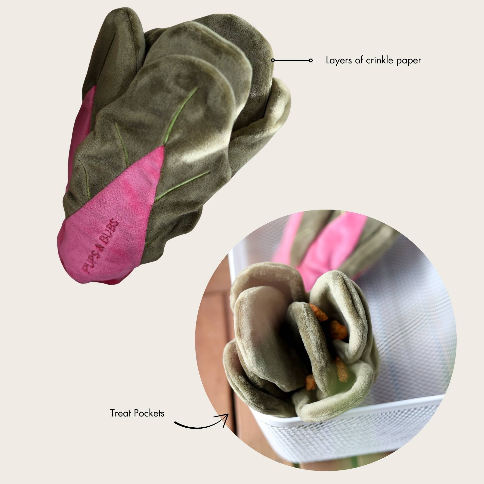 Snuffle Swiss Chard Nosework Toy - Pups & Bubs
