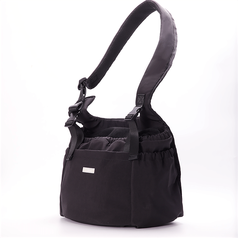 Carry Me Pet Carrier / Crossbody (Black) - Pups & Bubs