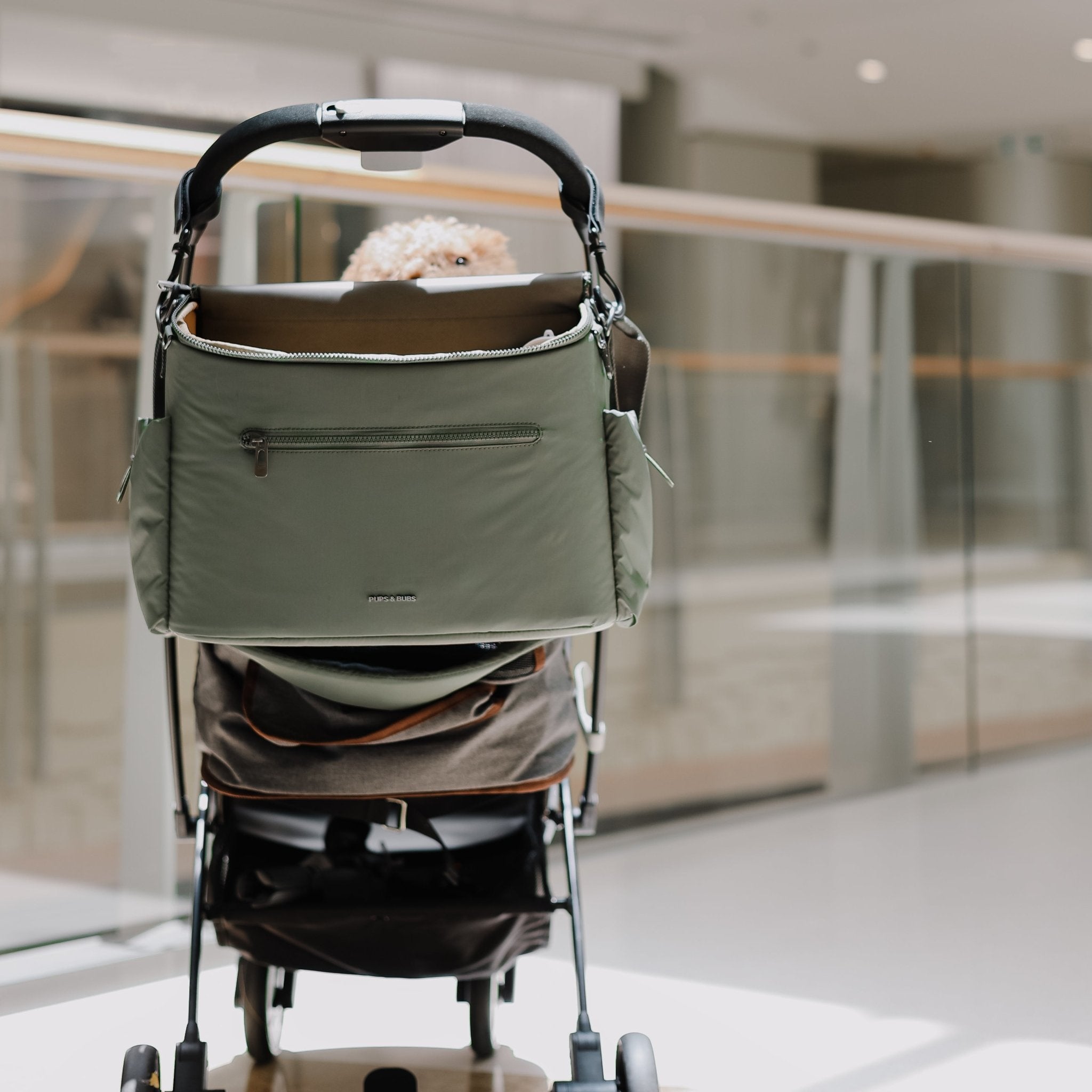 Breeze Stroller Bag w/ Travel Mat (Olive)