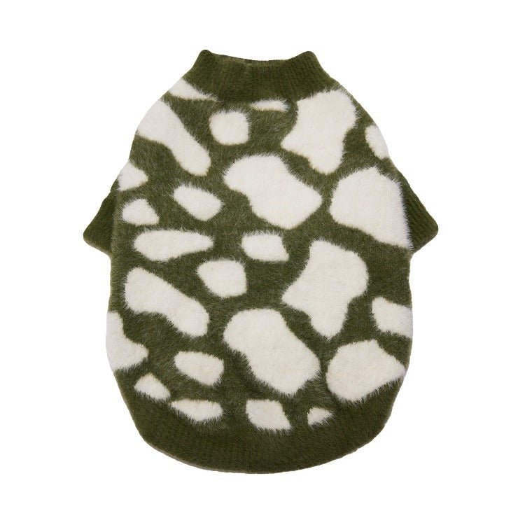 Soft Cloud Sweater (Moo) w/ Leash Opening - Pups & Bubs