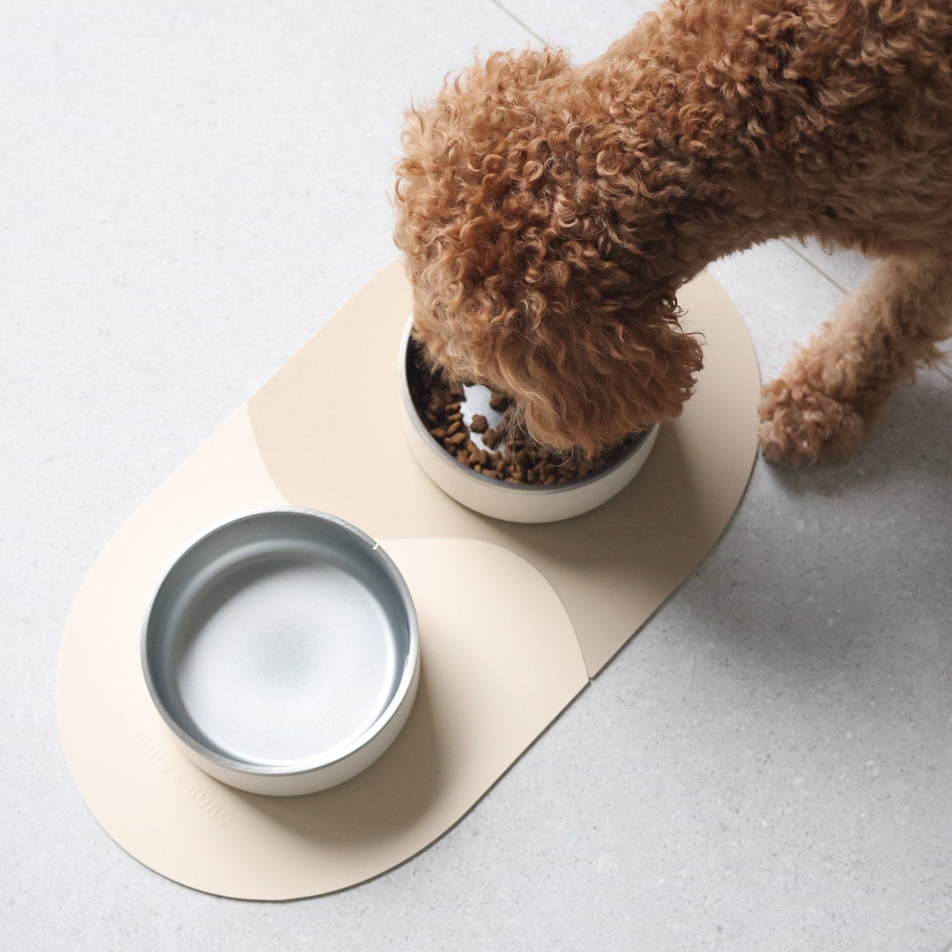 Bowl & Puzzle Placemat Set (Coconut + Affogato) - Pups & Bubs