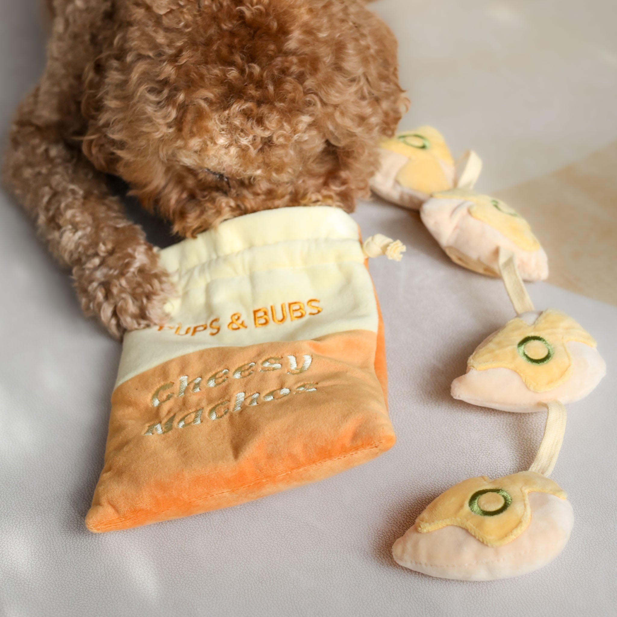 Cheesy Nachos Nosework Toy - Pups & Bubs
