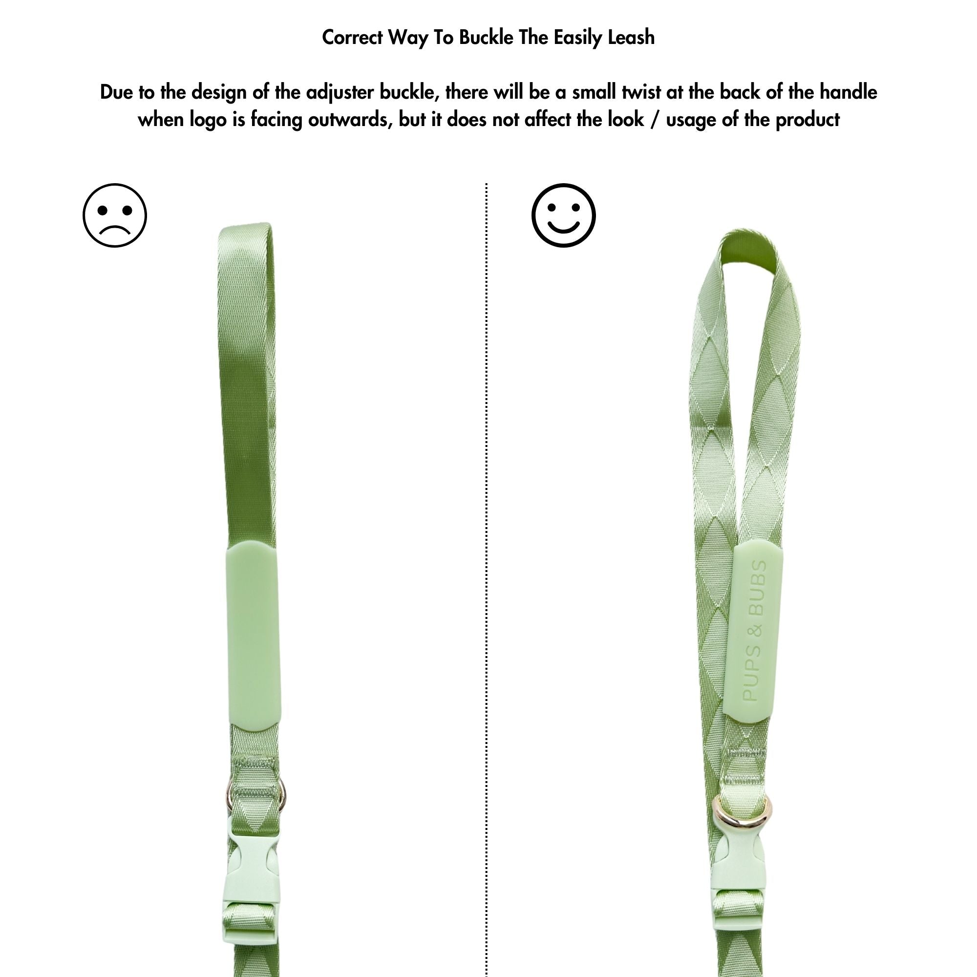 Easily Harness + Leash 2.0 (Green Apple) - Pups & Bubs