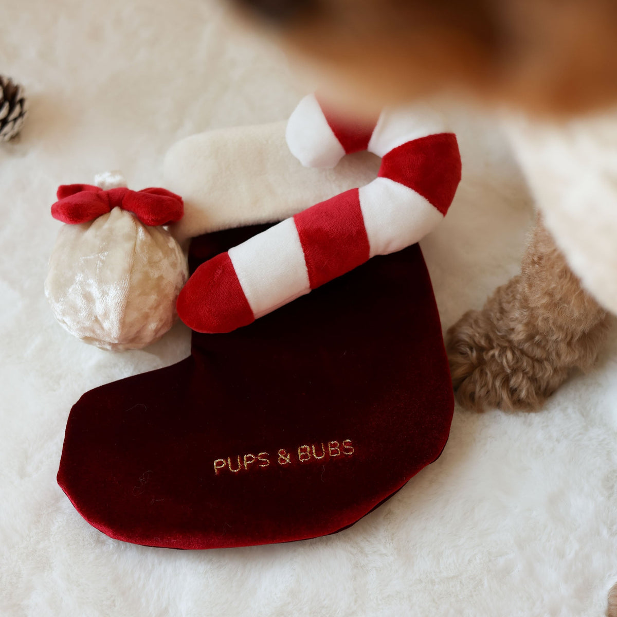 Holiday Stocking Nosework Toy (3-Piece Set) - Pups & Bubs