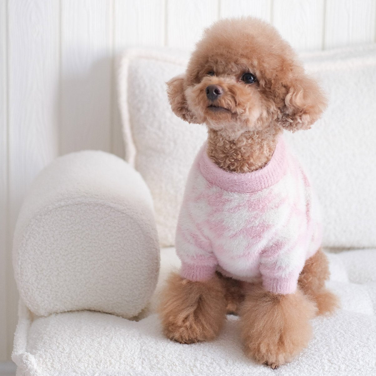 Soft Cloud Sweater (Jolie) w/ Leash Opening - Pups & Bubs