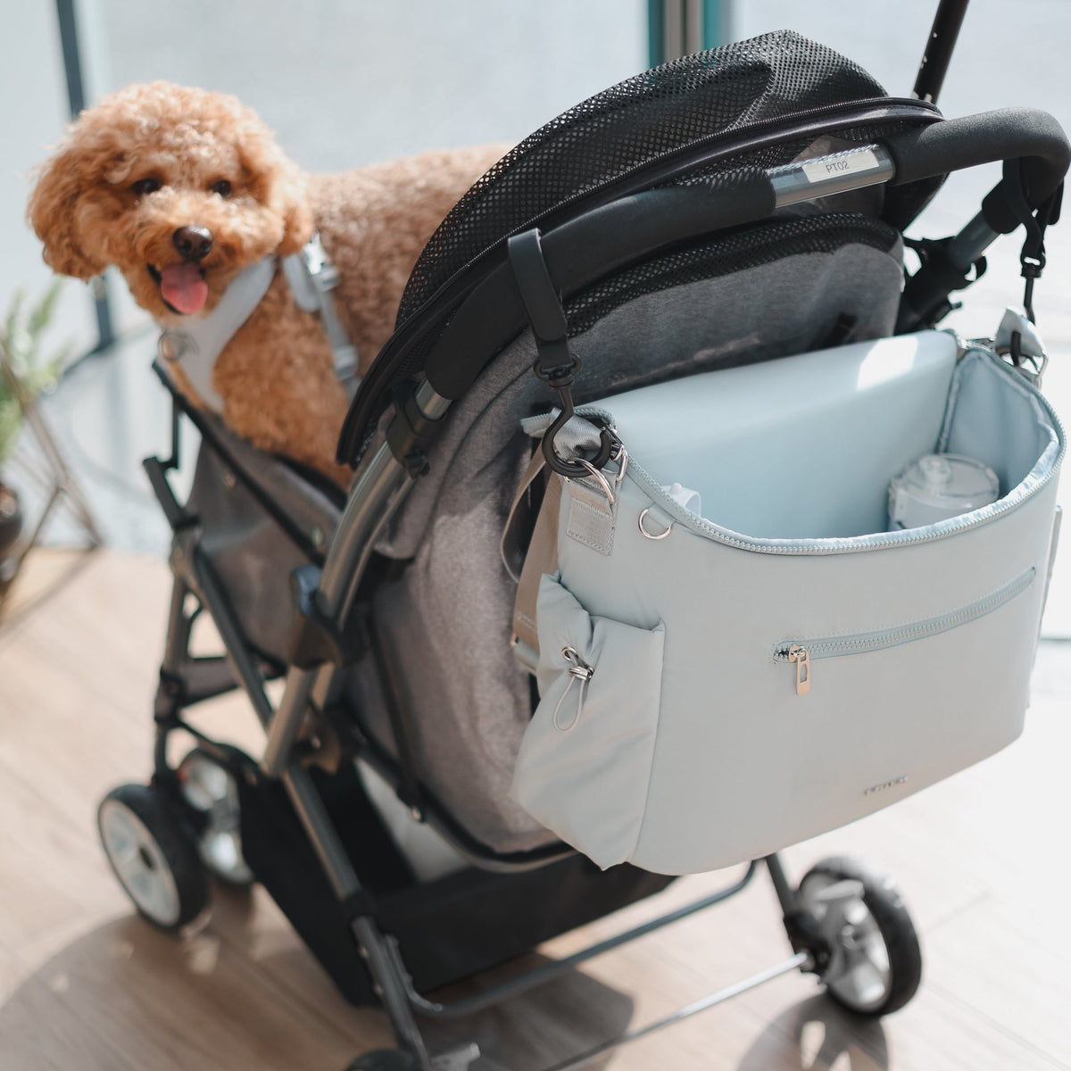 summer infant stroller bag Breeze w/ Travel Mat (Sky) The 2022 Jones Aviator D-007 Color:beige With Brown The Zoe Carry Strap