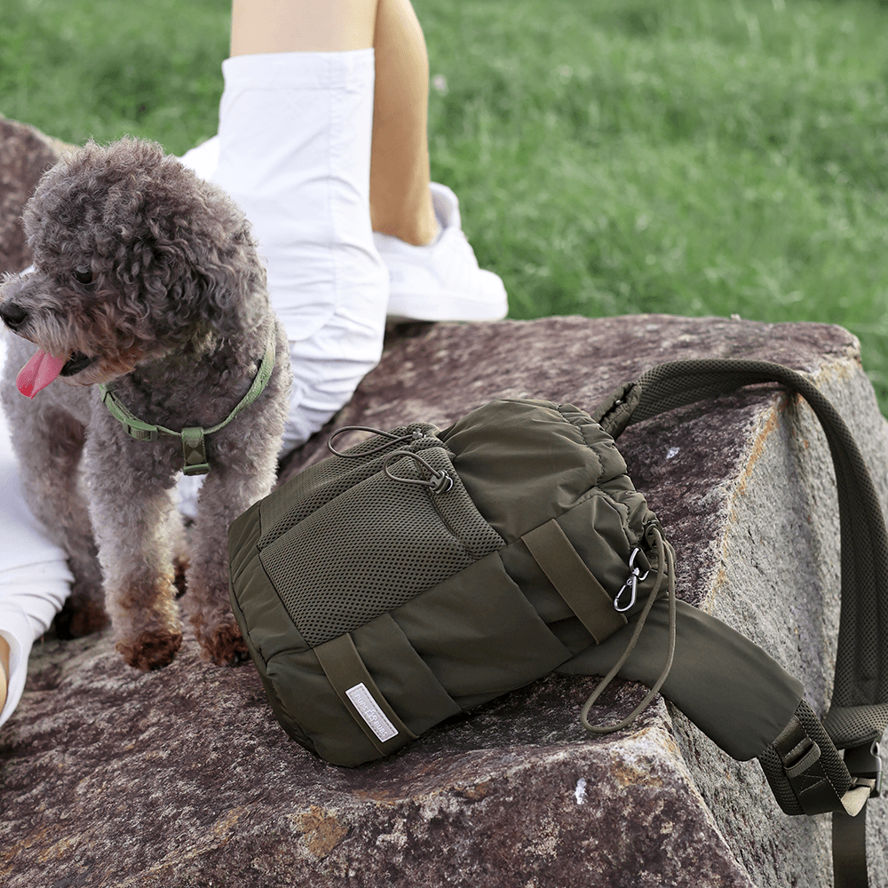 Everyday Dog Walking Bag (Olive) - Pups & Bubs